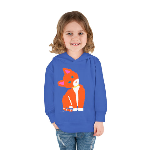 Toddlers Cat Pullover Fleece Hoodie