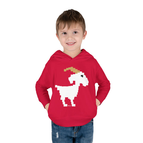 Toddlers Goat Pullover Fleece Hoodie