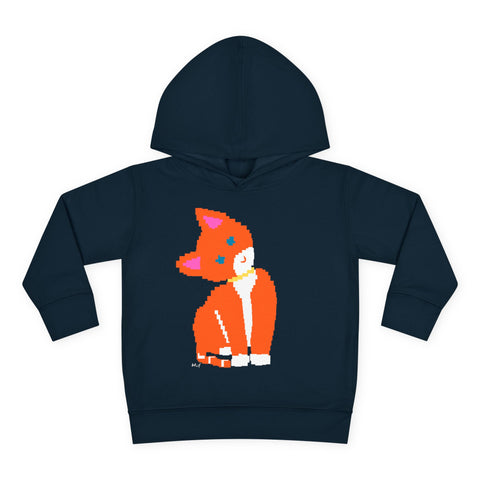Toddlers Cat Pullover Fleece Hoodie
