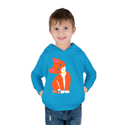 Toddlers Cat Pullover Fleece Hoodie