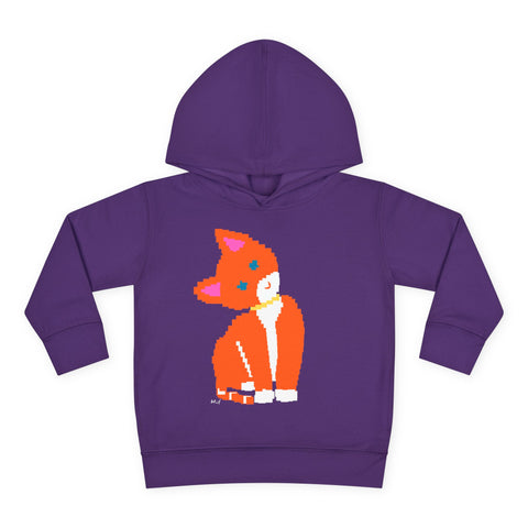 Toddlers Cat Pullover Fleece Hoodie