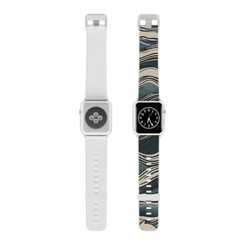 Stylish Wave Pattern Apple Watch Band - Trendy Wearable Accessory