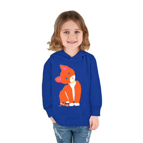 Toddlers Cat Pullover Fleece Hoodie