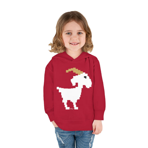 Toddlers Goat Pullover Fleece Hoodie