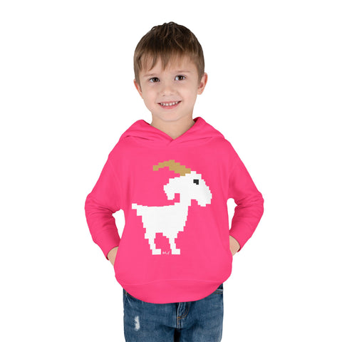 Toddlers Goat Pullover Fleece Hoodie