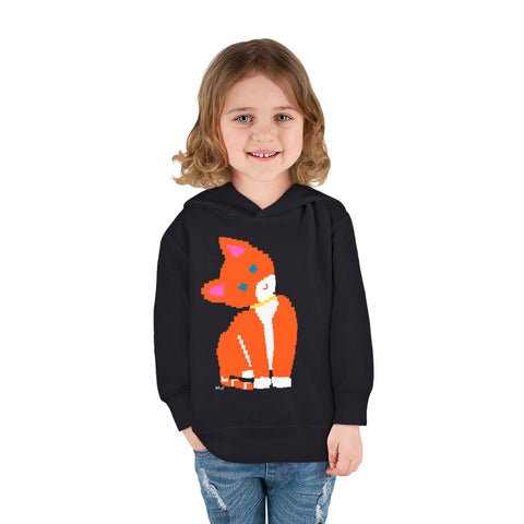 Toddlers Cat Pullover Fleece Hoodie