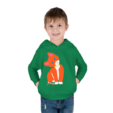 Toddlers Cat Pullover Fleece Hoodie