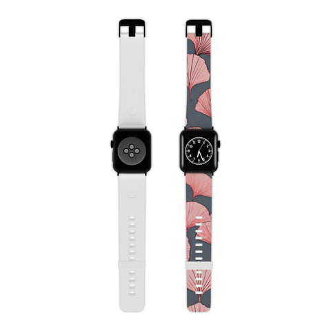Pink Ginkgo Apple Watch Band - Stylish Design for Women