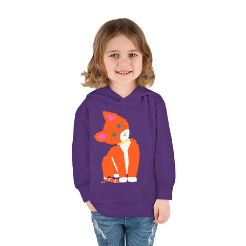 Toddlers Cat Pullover Fleece Hoodie