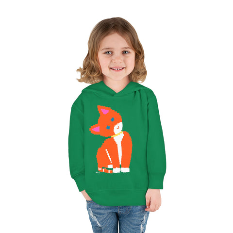 Toddlers Cat Pullover Fleece Hoodie