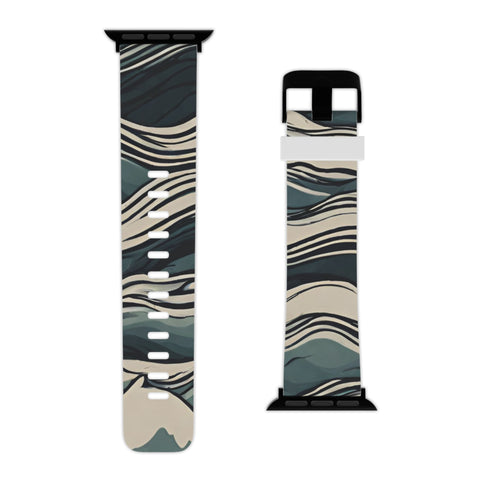 Stylish Wave Pattern Apple Watch Band - Trendy Wearable Accessory