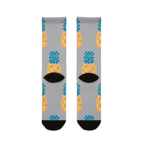 Tropical Pineapple Crew Socks - Fun & Stylish Footwear for Summer Celebrations