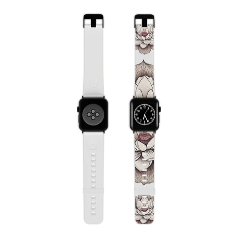 Lotus Art Apple Watch Band - Elegant Design for Everyday Wear