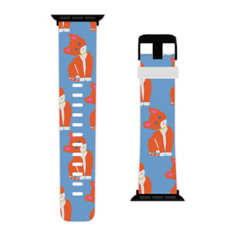 Cute Cat Print Apple Watch Band - Whimsical Design for Animal Lovers