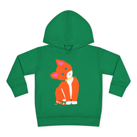 Toddlers Cat Pullover Fleece Hoodie