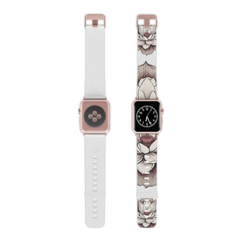 Lotus Art Apple Watch Band - Elegant Design for Everyday Wear