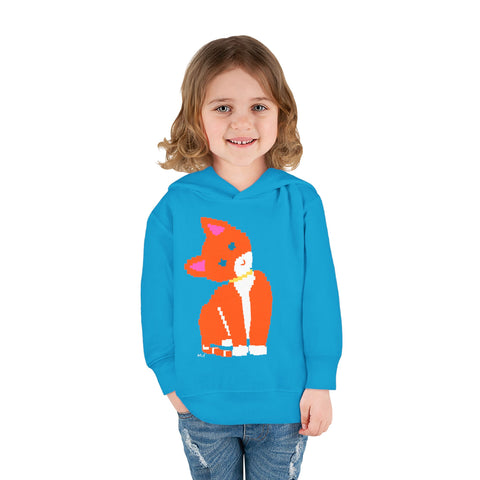 Toddlers Cat Pullover Fleece Hoodie