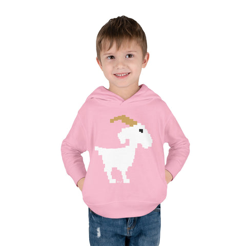 Toddlers Goat Pullover Fleece Hoodie