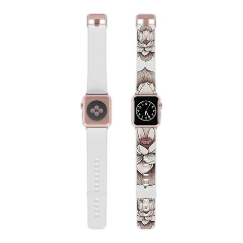 Lotus Art Apple Watch Band - Elegant Design for Everyday Wear