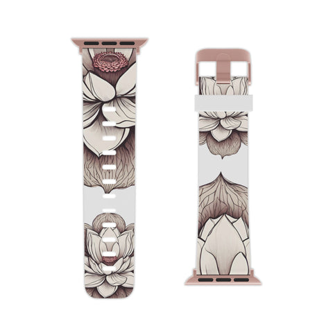 Lotus Art Apple Watch Band - Elegant Design for Everyday Wear