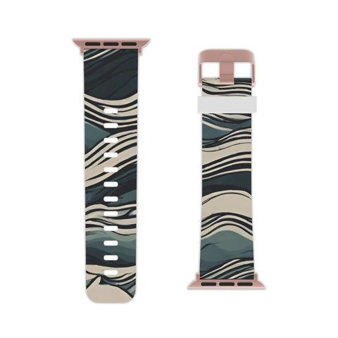 Stylish Wave Pattern Apple Watch Band - Trendy Wearable Accessory
