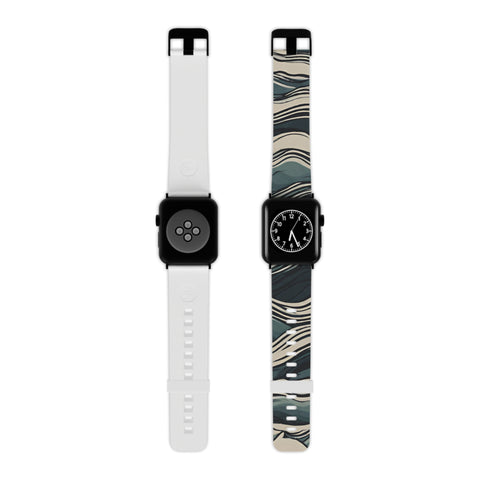 Stylish Wave Pattern Apple Watch Band - Trendy Wearable Accessory