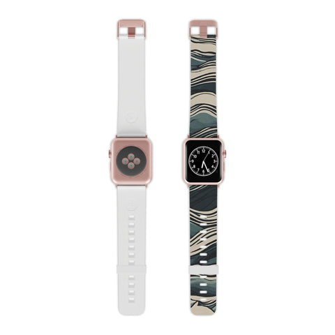 Stylish Wave Pattern Apple Watch Band - Trendy Wearable Accessory