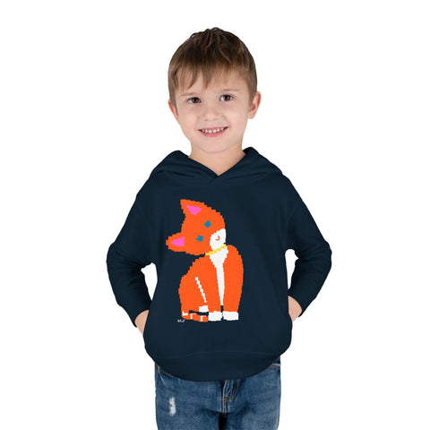 Toddlers Cat Pullover Fleece Hoodie