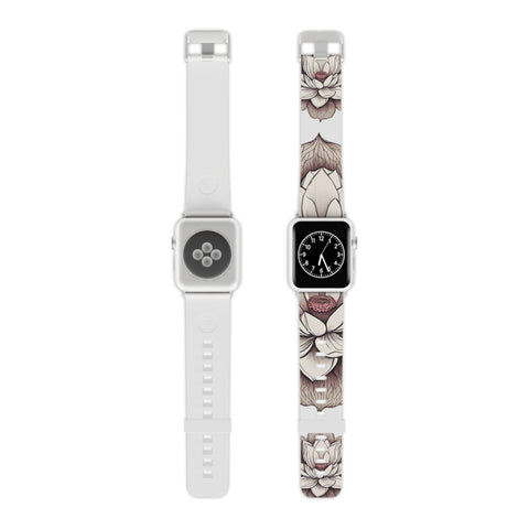 Lotus Art Apple Watch Band - Elegant Design for Everyday Wear