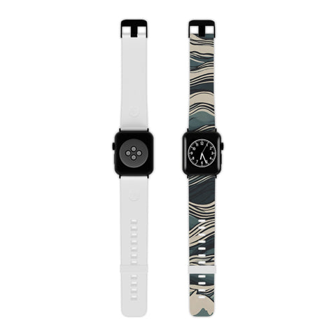Stylish Wave Pattern Apple Watch Band - Trendy Wearable Accessory