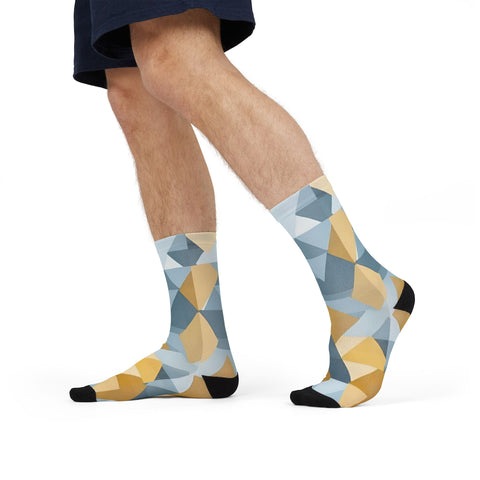 Geometric Pattern Crew Socks | Stylish & Comfortable Gift for Fashion Lovers