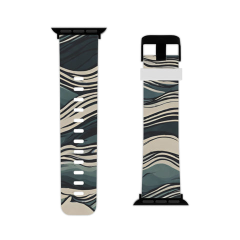 Stylish Wave Pattern Apple Watch Band - Trendy Wearable Accessory