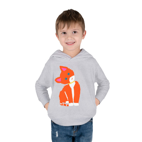 Toddlers Cat Pullover Fleece Hoodie