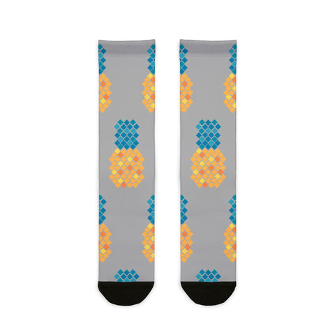 Tropical Pineapple Crew Socks - Fun & Stylish Footwear for Summer Celebrations