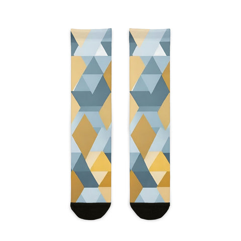Geometric Pattern Crew Socks | Stylish & Comfortable Gift for Fashion Lovers