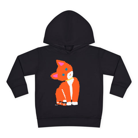 Toddlers Cat Pullover Fleece Hoodie