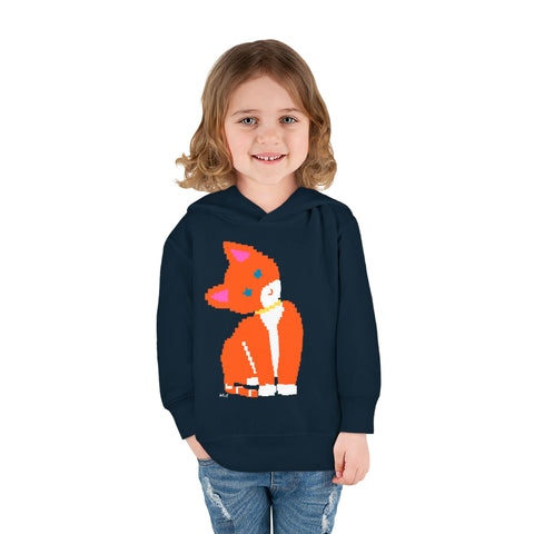 Toddlers Cat Pullover Fleece Hoodie