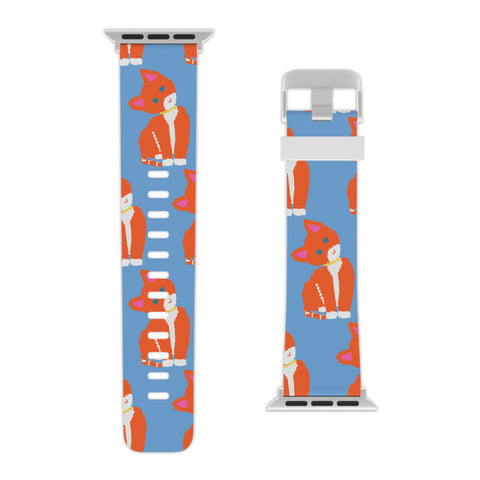 Cute Cat Print Apple Watch Band - Whimsical Design for Animal Lovers