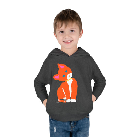 Toddlers Cat Pullover Fleece Hoodie