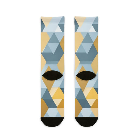 Geometric Pattern Crew Socks | Stylish & Comfortable Gift for Fashion Lovers