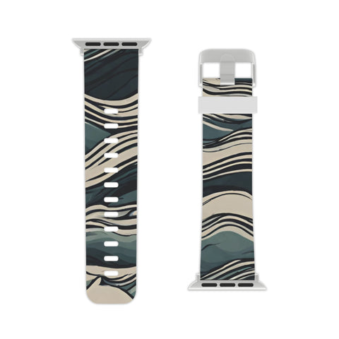 Stylish Wave Pattern Apple Watch Band - Trendy Wearable Accessory