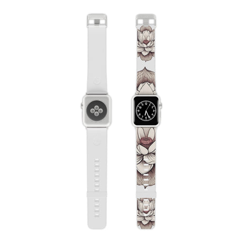 Lotus Art Apple Watch Band - Elegant Design for Everyday Wear