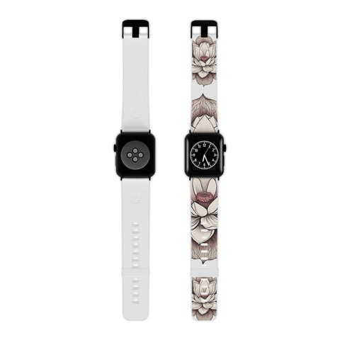 Lotus Art Apple Watch Band - Elegant Design for Everyday Wear