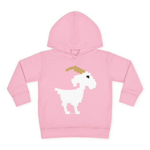 Toddlers Goat Pullover Fleece Hoodie