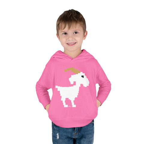 Toddlers Goat Pullover Fleece Hoodie