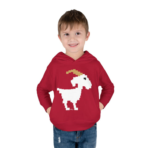 Toddlers Goat Pullover Fleece Hoodie