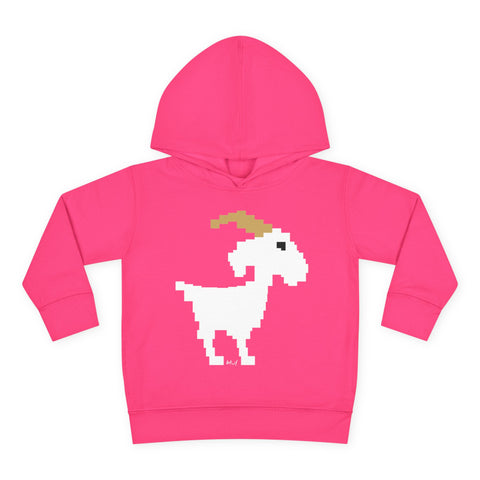 Toddlers Goat Pullover Fleece Hoodie