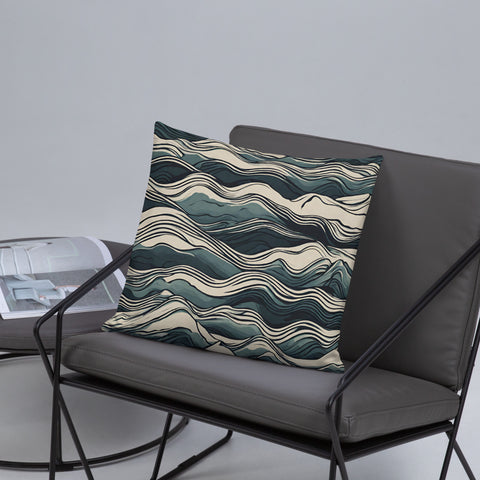 Waves Patterned Pillow