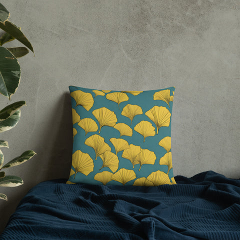 Golden Ginkgo Pillow