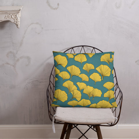 Golden Ginkgo Pillow